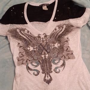 Angel's & Diamonds Womens Short-Sleeve Tee
